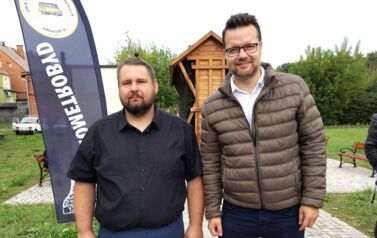 Starosta Bydgoski Piotr Kozłowski wraz z Markiem Erdmannem
