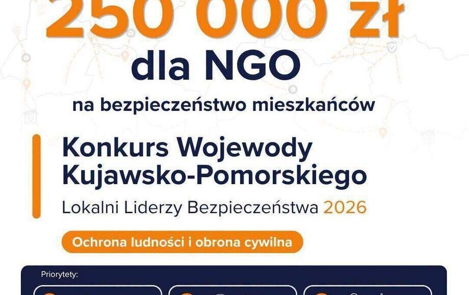 Zdjęcie do 250 000 zł dla organizacji pozarządowych na bezpieczeństwo...
