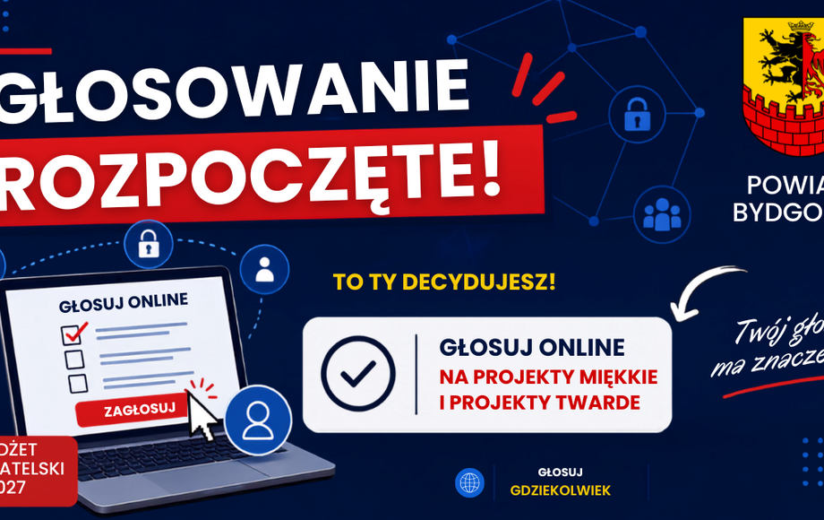 Zdjęcie do Głosowanie rozpoczęte! Ty decydujesz o projektach na 2027 rok