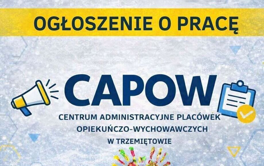 Zdjęcie do Ogłoszenie o pracę &ndash; Centrum Administracyjne Plac&oacute;wek Opiekuńczo-Wychowawczych...