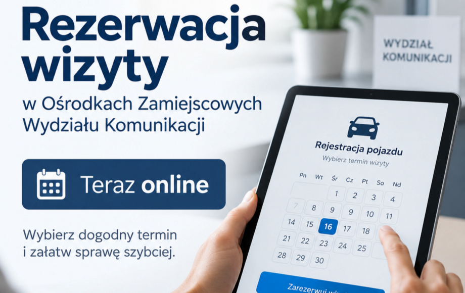 Zdjęcie do Elektroniczna rezerwacja wizyt w Ośrodkach Zamiejscowych Wydziału...