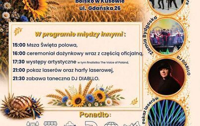 Zdjęcie do Dożynki Powiatowo-Gminne 2026 już 22 sierpnia w Kusowie! 