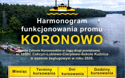 Zdjęcie do Przeprawa przez Zalew Koronowski? Sprawdź rozkład promu!&nbsp;