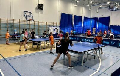 Zdjęcie do Dwa dni sportowej rywalizacji o Mistrzostwo Powiatu Bydgoskiego w tenisie stołowym