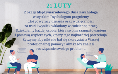 Zdjęcie do Międzynarodowy Dzień Psychologa!