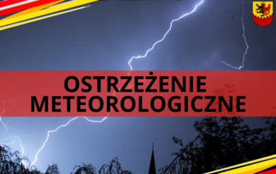 Zdjęcie do Ostrzeżenie meteorologiczne burze 11 lipca 2024 r.!