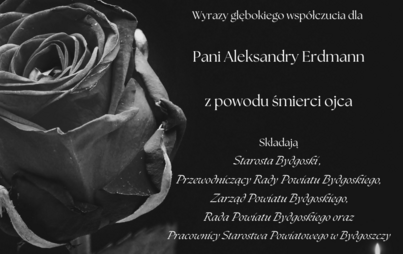 Zdjęcie do Wyrazy głębokiego wsp&oacute;łczucia z powodu śmierci ojca