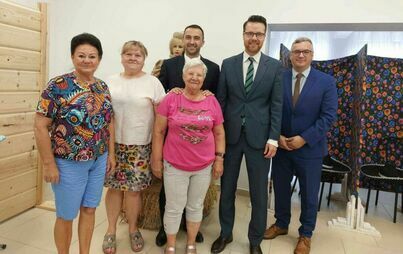 Zdjęcie do Wizyta Starosty Bydgoskiego w Gminie Dąbrowa Chełmińska 